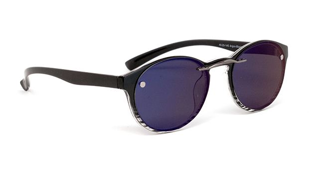Frame with Blue Mirror Lens