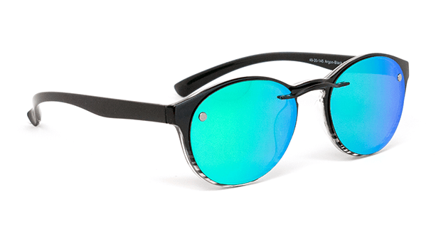 Frame with Green Mirror Lens